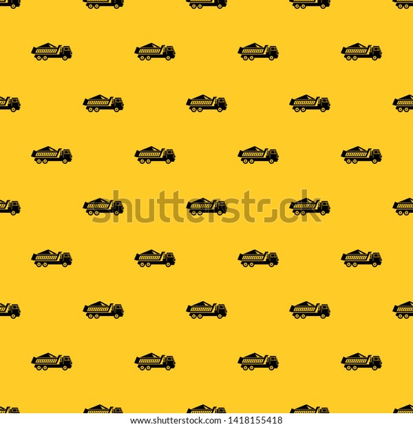Dump track pattern seamless vector repeat
geometric yellow for any
design