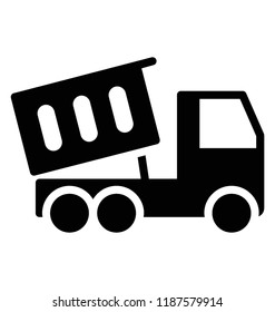 Dump truck with the back side waste box for carrying waste material 