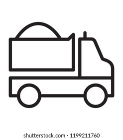 Dump truck with the back side waste box for carrying waste material 