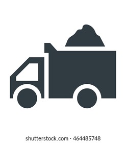 Dump Truck Colored Vector Icon