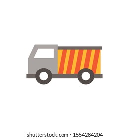 dump truck design, Construction work repair reconstruction industry build and project theme Vector illustration