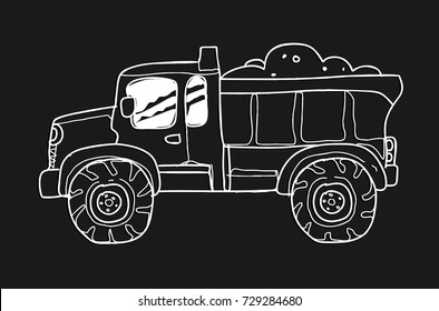 dump truck doodle