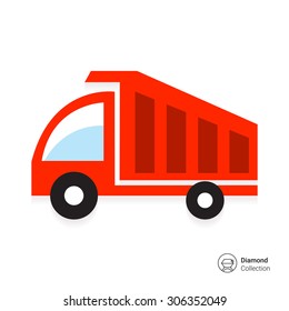 Dump truck icon