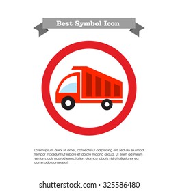 Dump truck icon