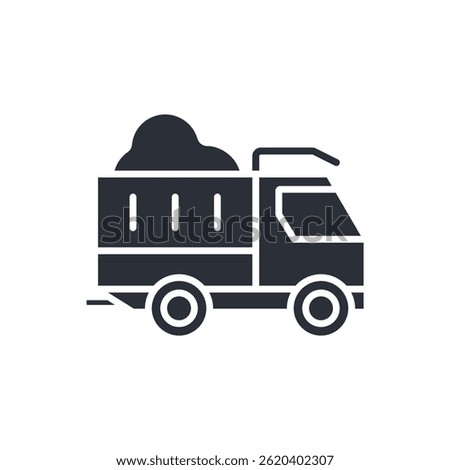 dump truck icon collection .design style with background