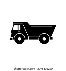 Dump truck icon design template