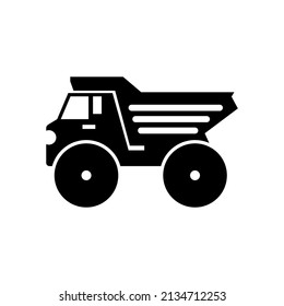Dump truck icon design template vector isolated illustration