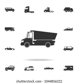 Dump Truck icon. Detailed set of transport icons. Premium quality graphic design. One of the collection icons for websites, web design, mobile app on white background