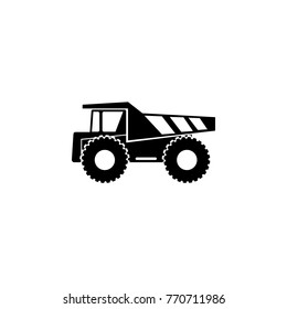 Dump truck icon. Illustration of transport elements. Premium quality graphic design icon. Simple icon for websites, web design, mobile app, info graphics on white background