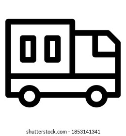 dump truck icon or logo isolated sign symbol vector illustration - high quality black style vector icons
