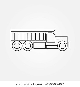 dump truck icon symbol illustration vector eps10 logo template