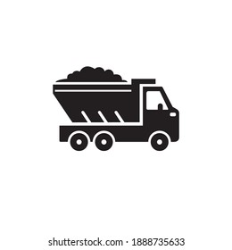 Dump Truck Icon Symbol Sign Vector