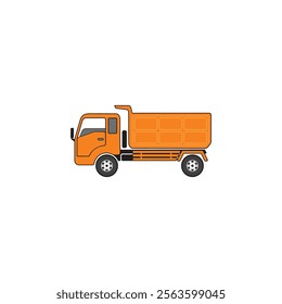 dump truck  icon symbol sign vector