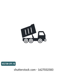 Dump truck icon vector design element logo template