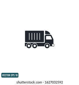 Dump truck icon vector design element logo template