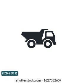 Dump truck icon vector design element logo template