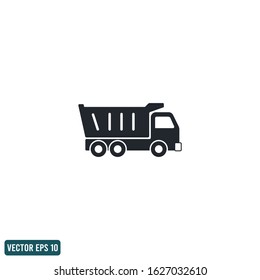Dump truck icon vector design element logo template