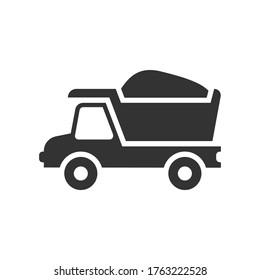 Dump Truck Icon, vector graphics