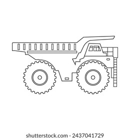 Dump truck icon vector illustration simple design