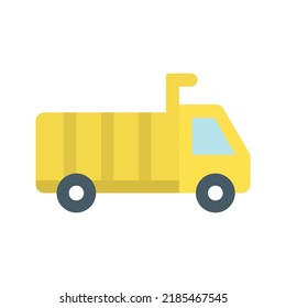 Volcar imagen vectorial de icono de camión. También se puede utilizar para vehículos. Adecuado para aplicaciones móviles, aplicaciones web y medios impresos.