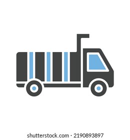 Dump Truck icon vector image. Can also be used for Vehicles. Suitable for mobile apps, web apps and print media.