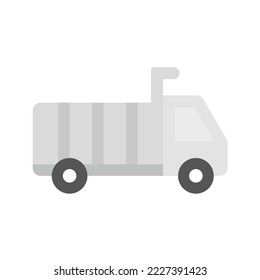 Dump Truck icon vector image. Can also be used for Vehicles. Suitable for mobile apps, web apps and print media.
