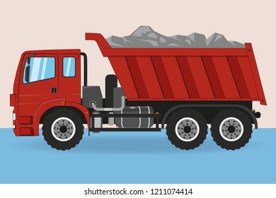 dump truck illustration.