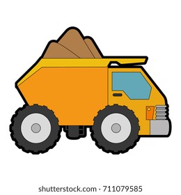 dump truck isolated icon