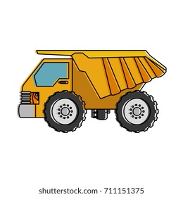 dump truck isolated icon
