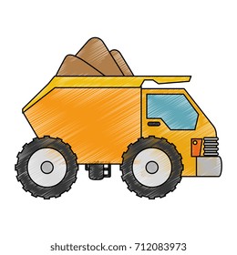 dump truck isolated icon