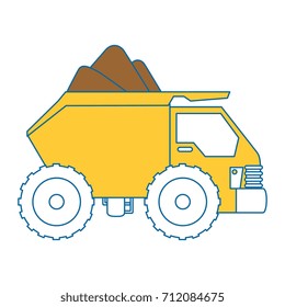 dump truck isolated icon