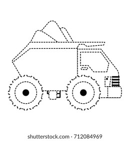 dump truck isolated icon