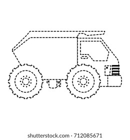 dump truck isolated icon