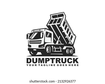 Dump Truck Logo Design Vector