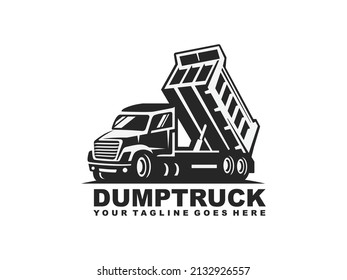 Dump Truck Logo Design Vector Stock Vector (Royalty Free) 2132926557 ...