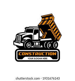 Dump Truck Logo Vector Icon Symbol