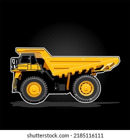 Vector de construcción de equipos de máquinas de camiones de volcado