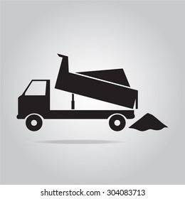 Dump Truck symbol vector illustration