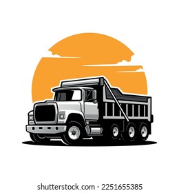 Dump Truck Tipper Truck Illustration Vector