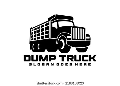 Dump Truck Tipper Truck Silhouette Vector Stock Vector (Royalty Free ...