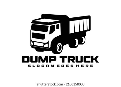 Dump Truck Tipper Truck Silhouette Vector Stock Vector (royalty Free 