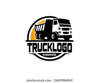 Dump truck tipper truck silhouette vector illustration Best for truck and freight related industry