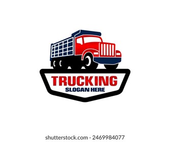 Dump truck tipper truck silhouette vector illustration Best for truck and freight related industry