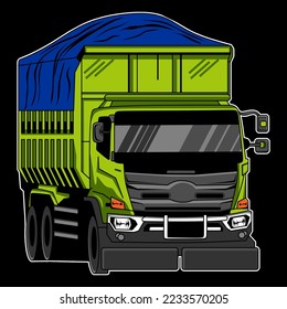 Dump Truck Vector Art  Vehicle