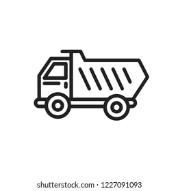 dump truck vector icon