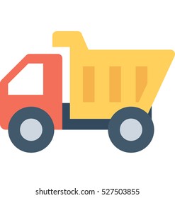 Dump Truck Vector Icon 