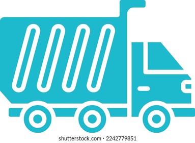 Dump Truck Vektorsymbol. Kann für Druck-, Mobil- und Web-Anwendungen verwendet werden.