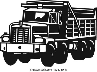 Dump Truck Vector Illustration