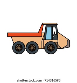 dump truck  vector illustration