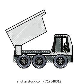 dump truck vector  illustration